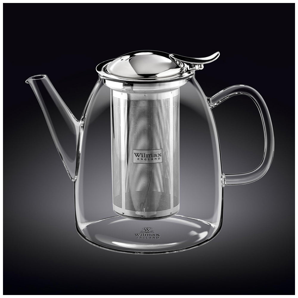 Wilmax England 600ml Thermo Glass Tea Pot w/ Lid/Diffuser - Clear — image 2