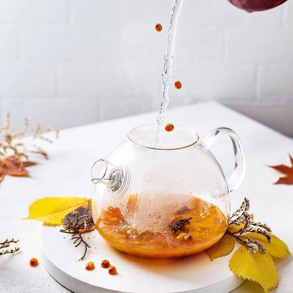 Wilmax England Thermo Glass 1500ml Teapot Container Glassware w/Lid/Handle Clear — image 3