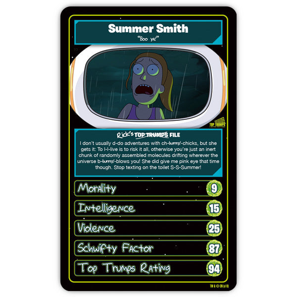 Top Trumps Rick & Morty Cards Character TV Show Game Family/Kids Play Toy — image 4