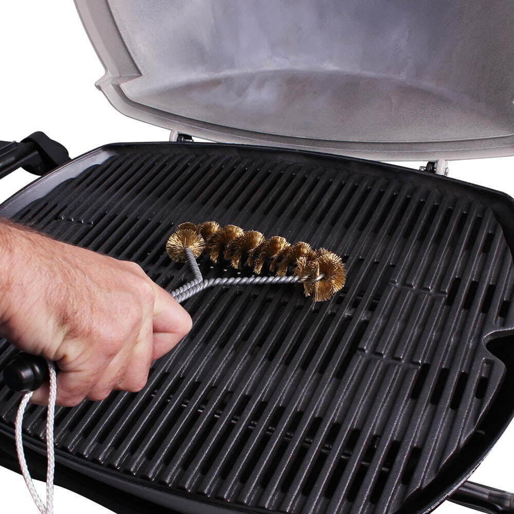 White Magic 30cm Brass Spiral Barbecue/BBQ Grill Cleaning Brush Cleaner Small — image 4