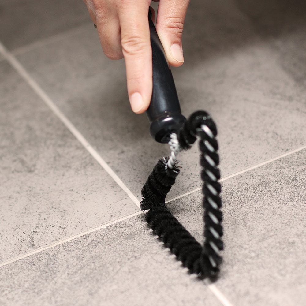 White Magic Super Sturdy Grout Bathroom/Shower Tile Cleaning Brush/Scrub 23cm — image 2