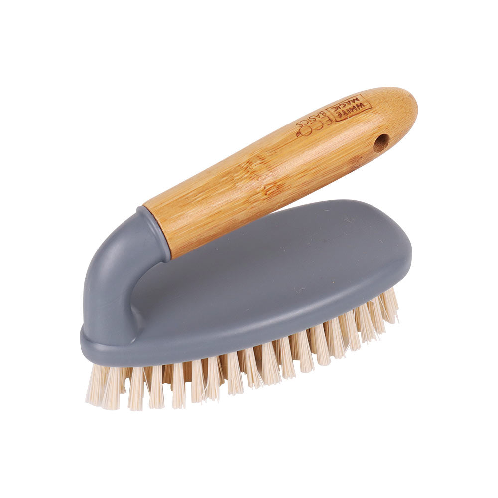 White Magic Eco Basics Bamboo Bathroom/Shower Brush/Scrub Sink/Tile Cleaner (2 Pack) — image 2