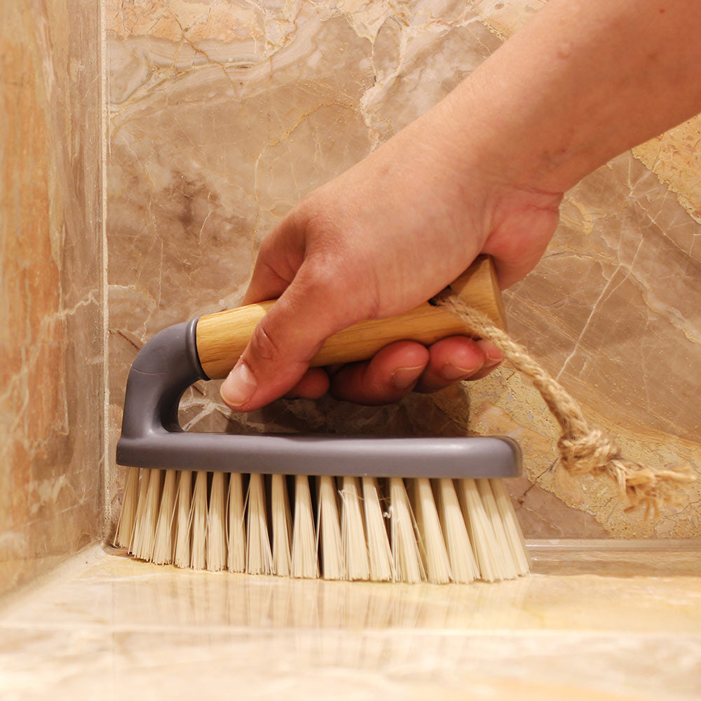 White Magic Eco Basics Bamboo Bathroom/Shower Brush/Scrub Sink/Tile Cleaner (2 Pack) — image 5