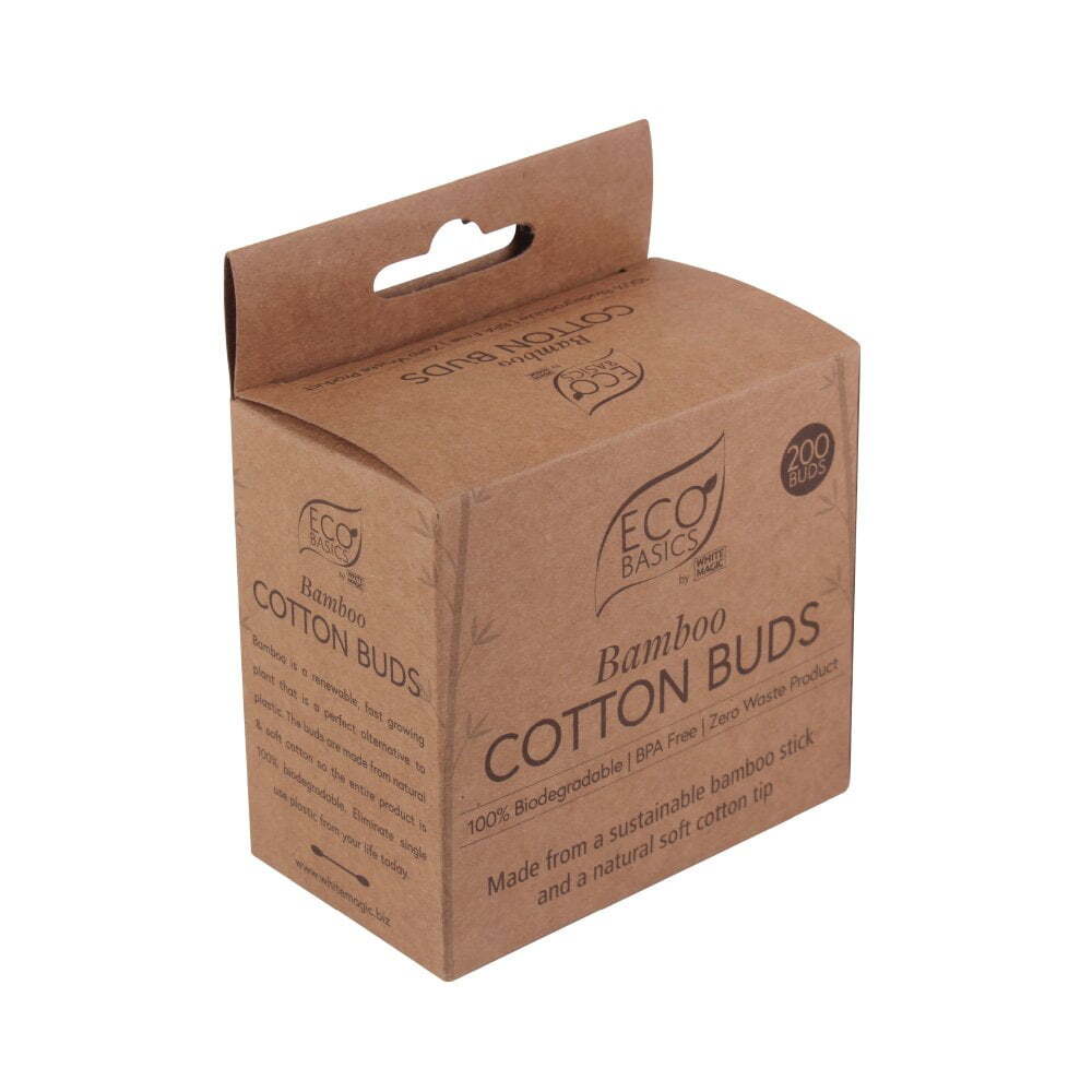 Eco Basics Bamboo Soft Cotton Buds/Tips Ear Cleaning Swabs Wax Removal Tool (3 Pack) — image 3