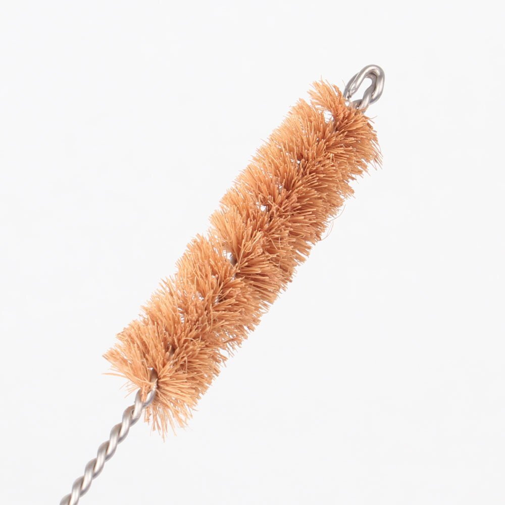 Eco Basics 23cm Long Coconut Fibre Brush Drinking Straw/Tube Reusable Cleaner — image 2