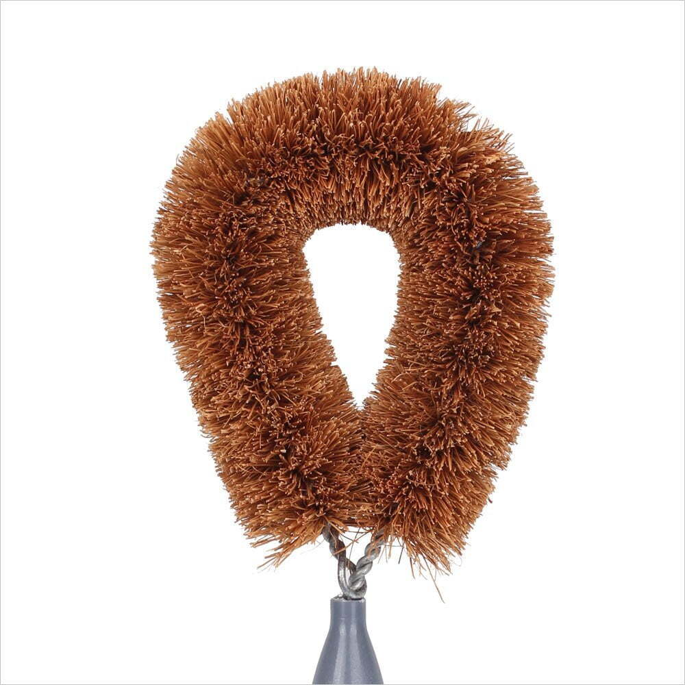 Eco Basics 27cm Coconut Dish/Pot Brush Kitchen Cleaning Tool w/ Bamboo Handle — image 2