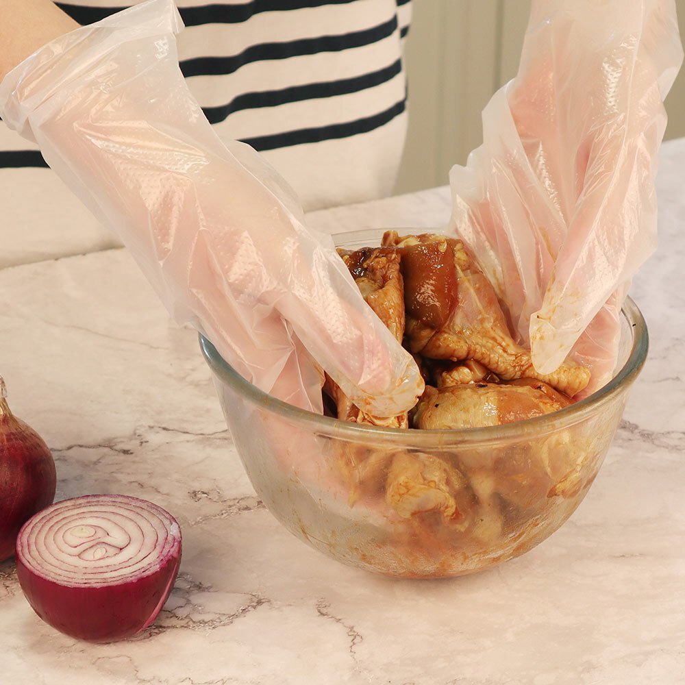 Eco Basics 100pc Eco Basics Compostable/Disposable Food Preparation Gloves Large (2 Pack) — image 7