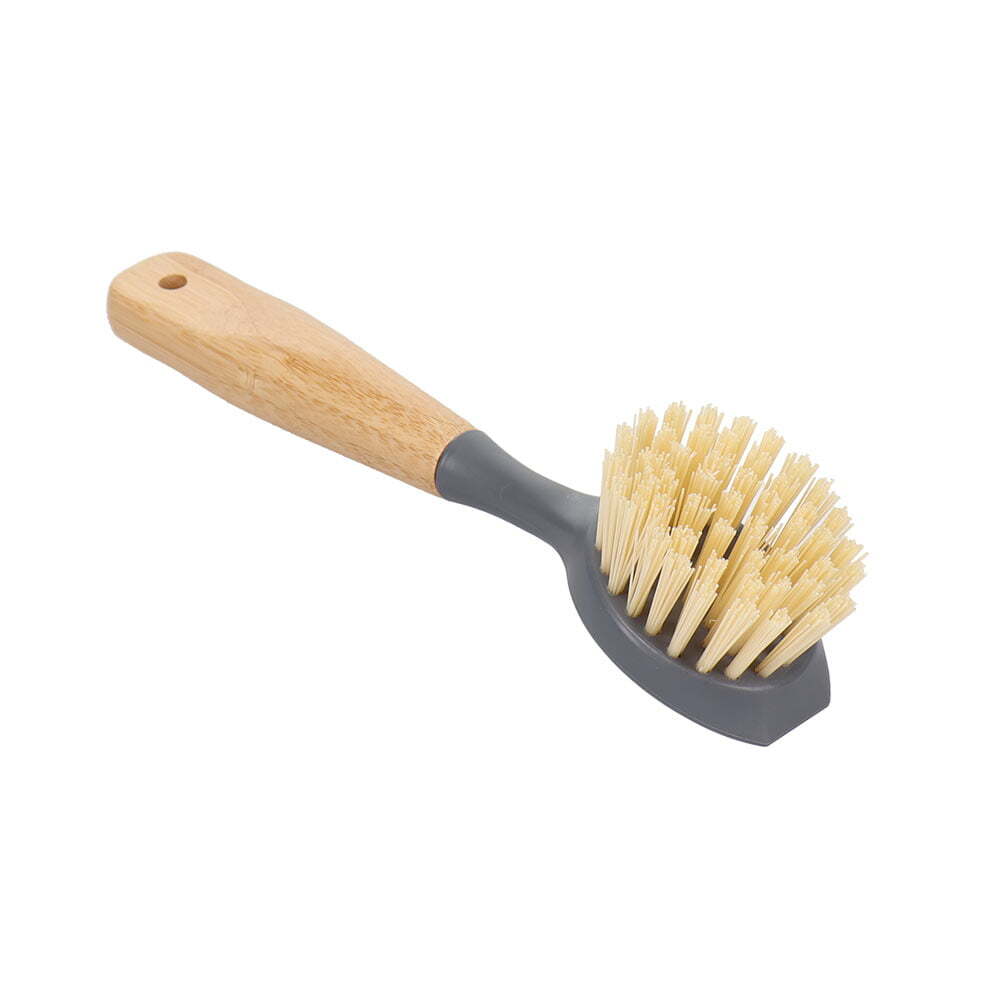 Eco Basics Cast Iron Pan/Pot Brush Kitchen Dish Cleaning Scrub w/ Long Handle