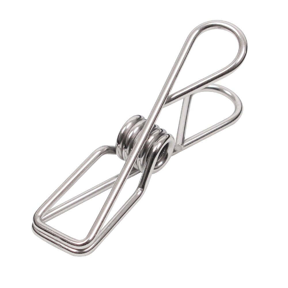 Eco Basics 9cm Stainless Steel Clothes Pegs Hanging/Drying Fabric Clips (9 Pack) — image 3