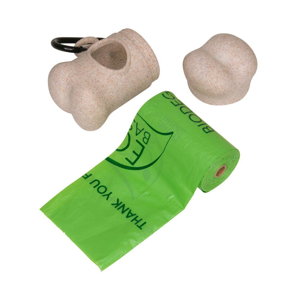 Eco Basics Doggy Poo Bag Holder Dispenser Outdoor - Brown (2 Pack) — image 4