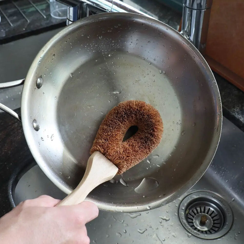 Eco Basics Natural Plus Anti-Bacterial Kitchen Dish Cleaning Brush - Small — image 2