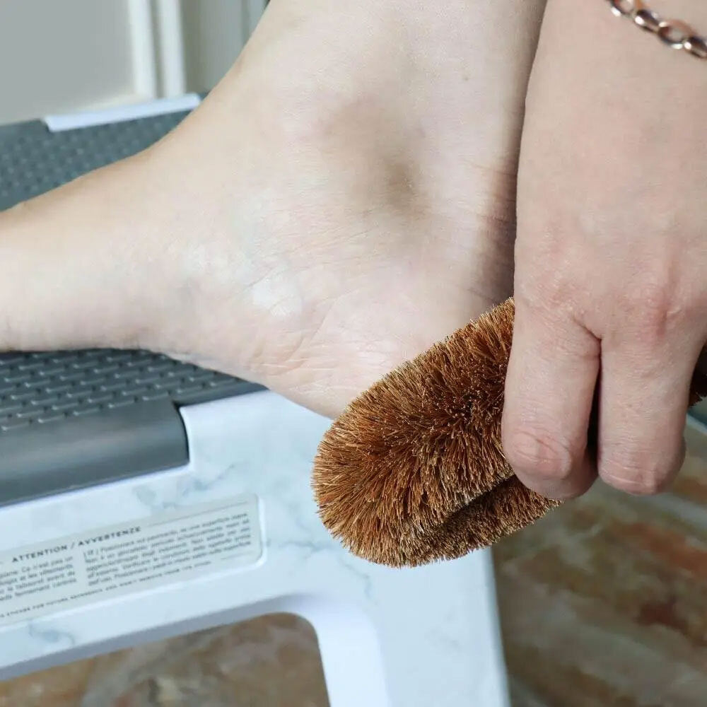 Eco Basics Natural Plus Anti-Bacterial Foot Care Cleaning Dry/Wet Brush — image 2