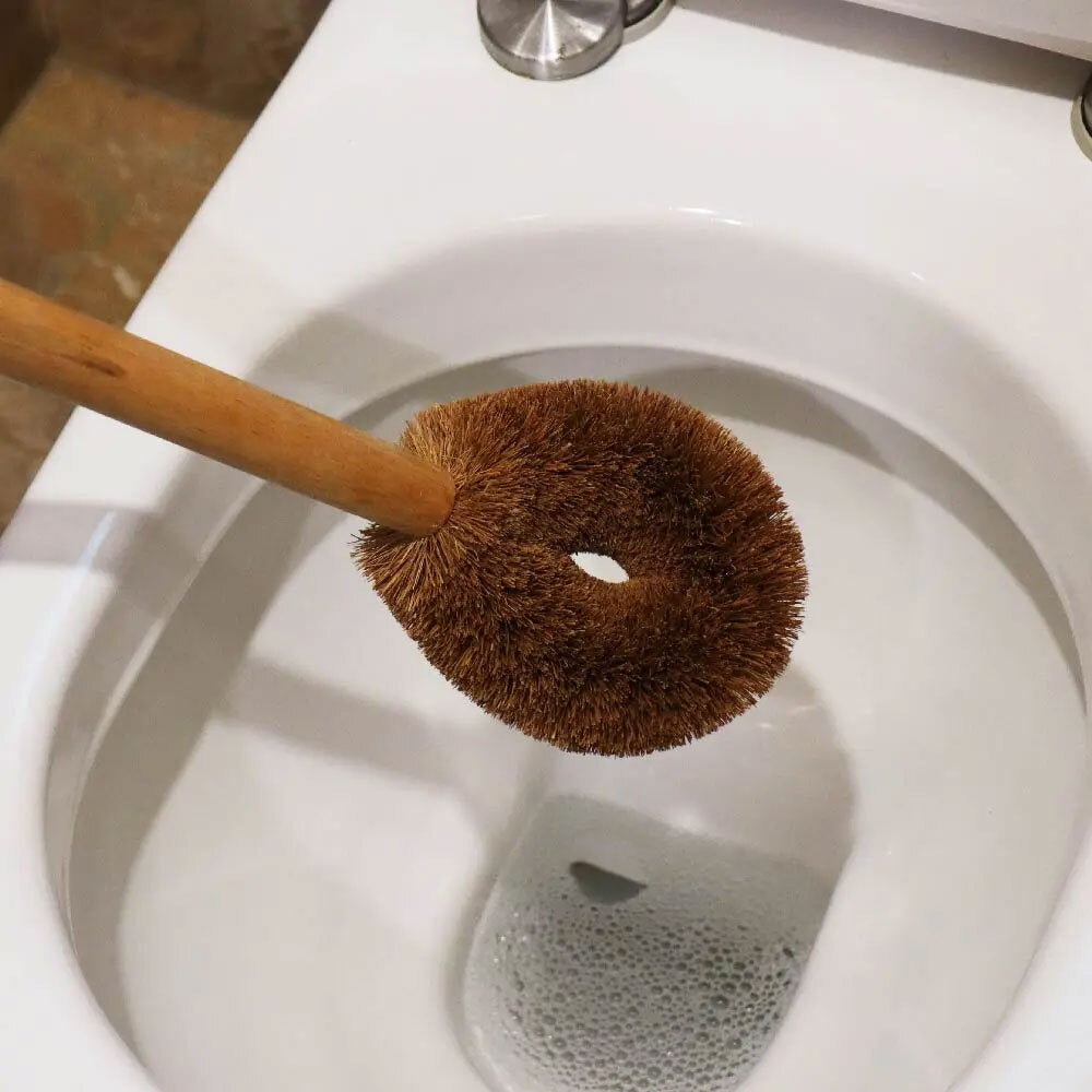 Eco Basics Natural Anti-Bacterial Plus Toilet Bathroom Cleaning Brush 49cm — image 2