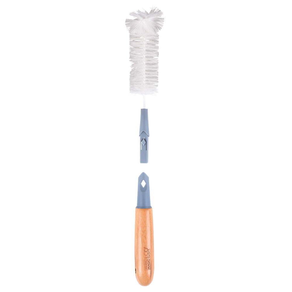 Eco Basics 33cm Replaceable Bottle Brush Cleaner Remover w/ Bamboo Handle (2 Pack) — image 3