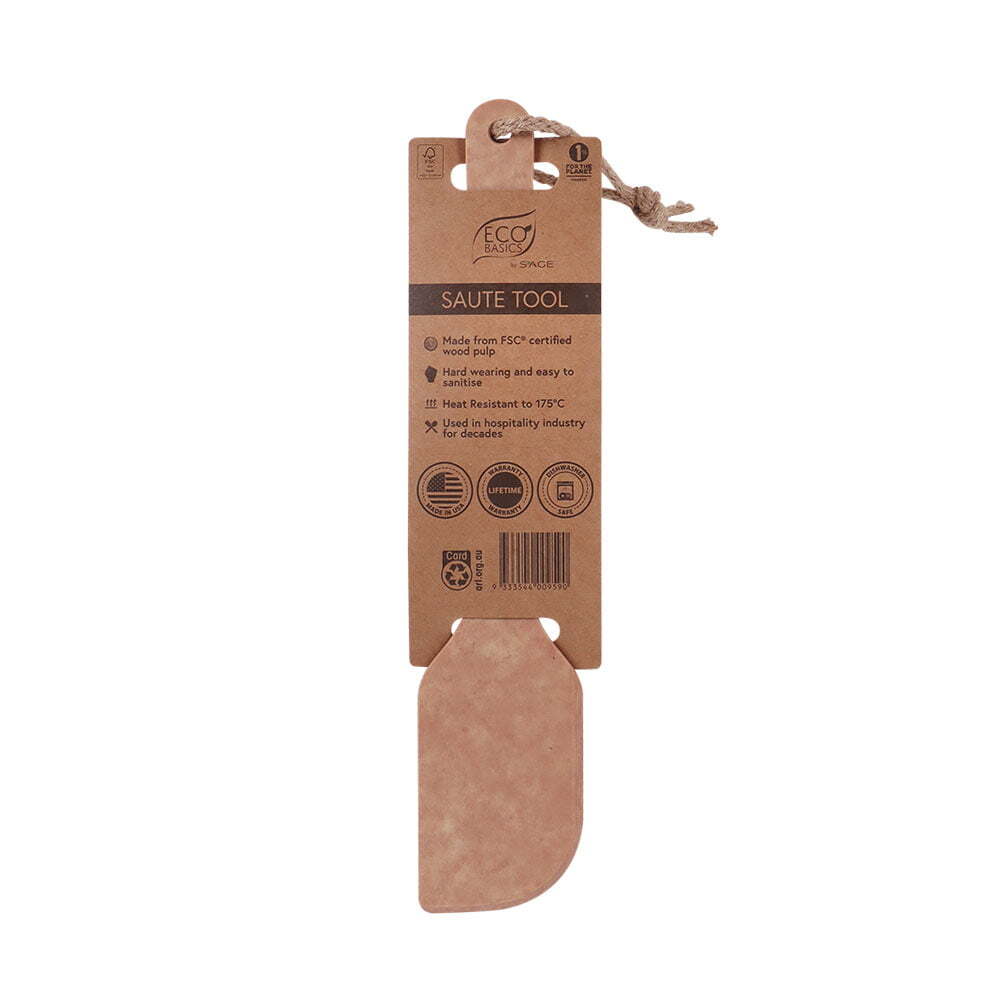 Eco Basics 30.5cm Wooden Saute Spatula Paddle Cooking Utensil Turner Natural — image 5