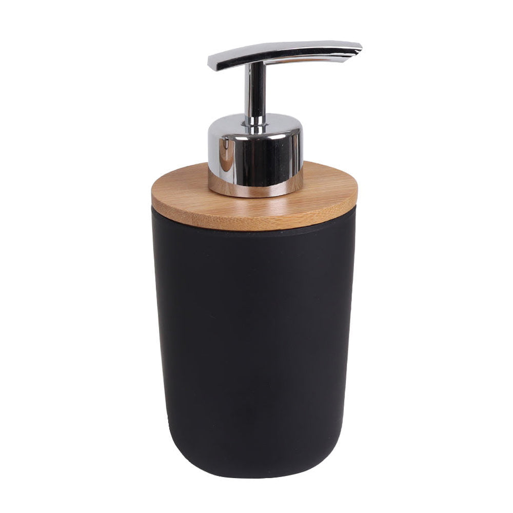 Eco Basics Soap Pump Bathroom/Sink Shampoo/Lotion/Liquid Bottle Dispenser — Black