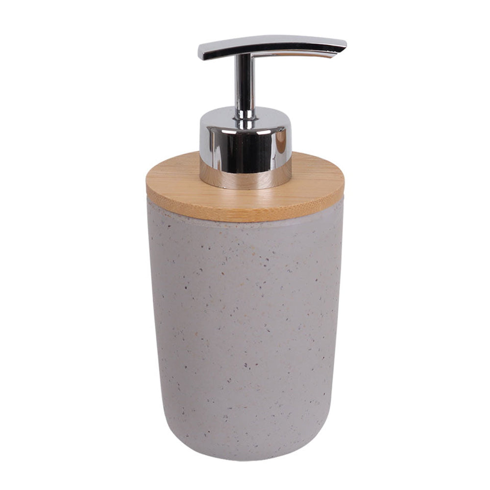 Eco Basics Soap Pump Bathroom/Sink Shampoo/Lotion/Liquid Bottle Dispenser — Charcoal