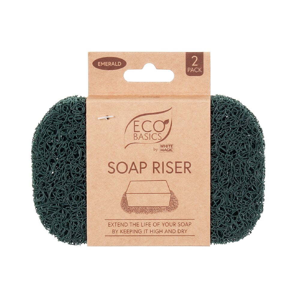 Eco Basics Soap Riser/Dish Elevator Holder Storage Sink Organiser Emerald (3 Pack) — image 2