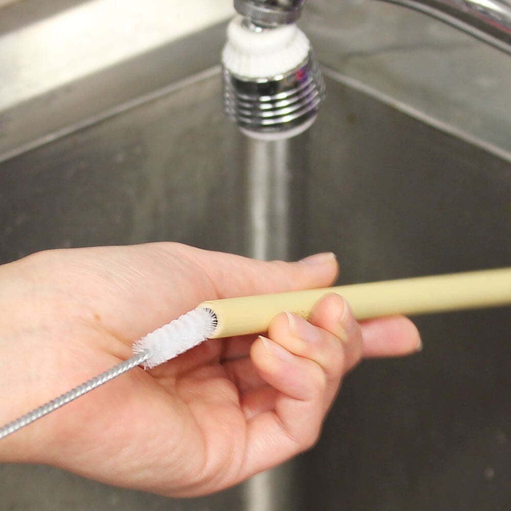 Eco Basics 46cm Straw Brush Reusable Residue Cleaner Plastic/Nylon Bristles (2 Pack) — image 5