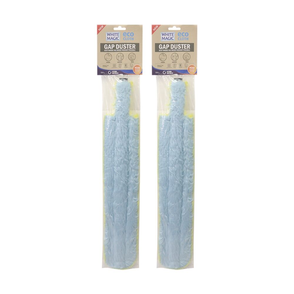 White Magic Gap Duster Scrub Universal Fit - Blue/Yellow (2 Pack)