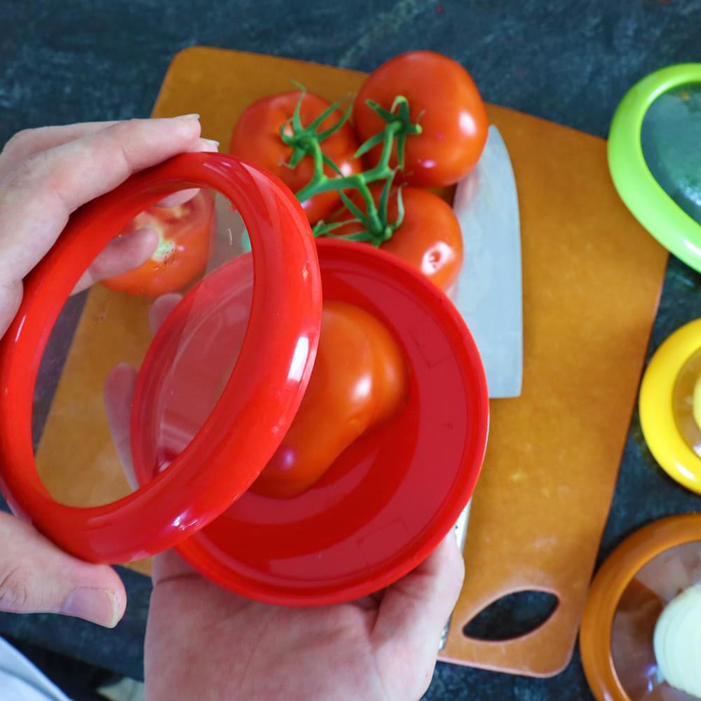 White Magic 4pc Flexi Food Keeper/Storage Organisers Set w/ Non-Slip Silicone Cover (2 Pack) — image 3