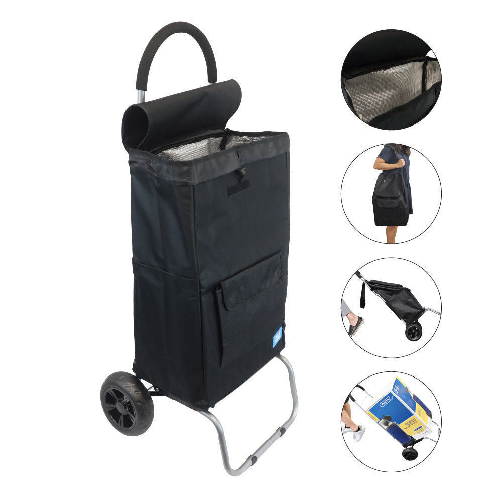 White Magic Black Handy Shopping Trolley 40L w/ Original Insulated Cooler Bag — image 3