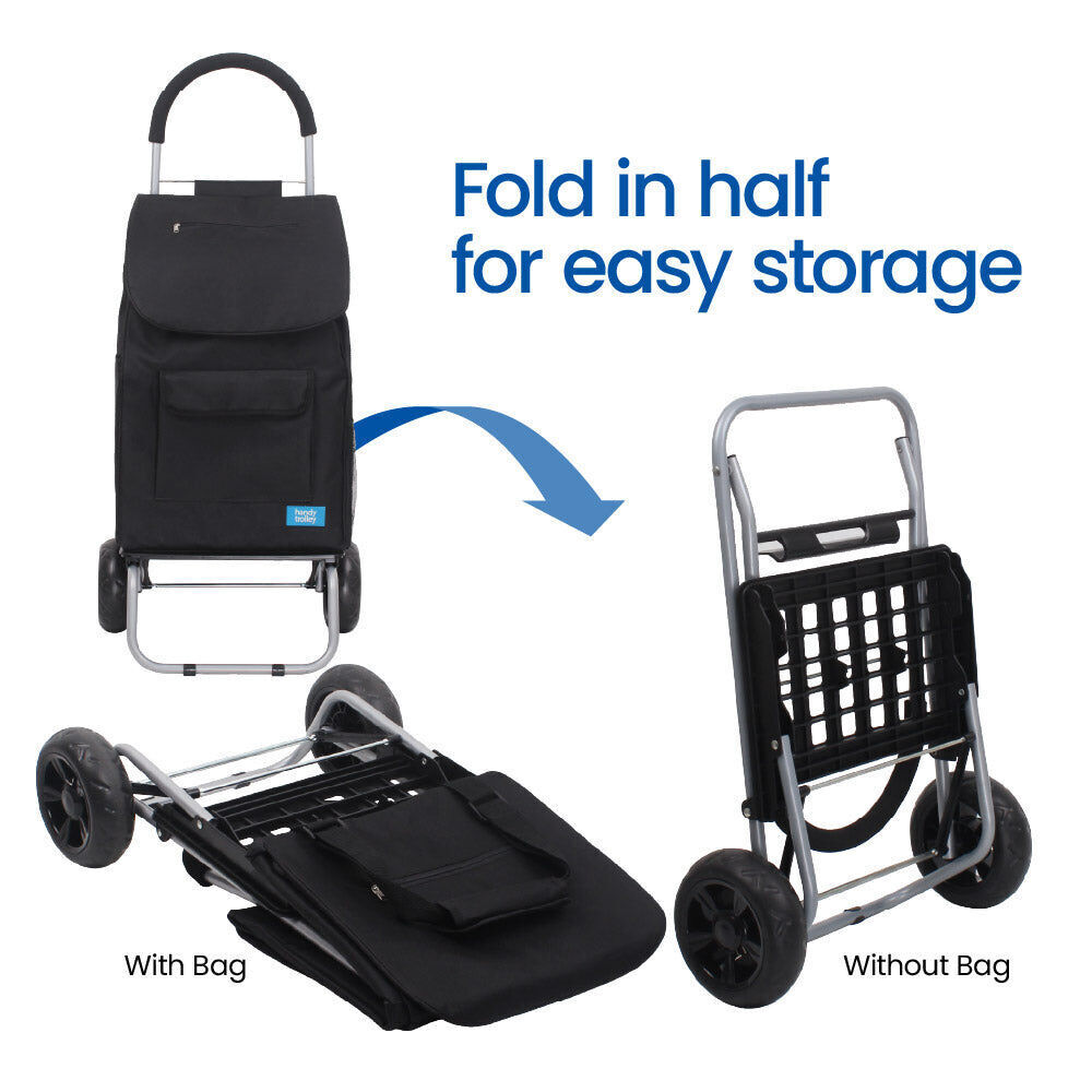 White Magic Black Handy Shopping Trolley 40L w/ Original Insulated Cooler Bag — image 7