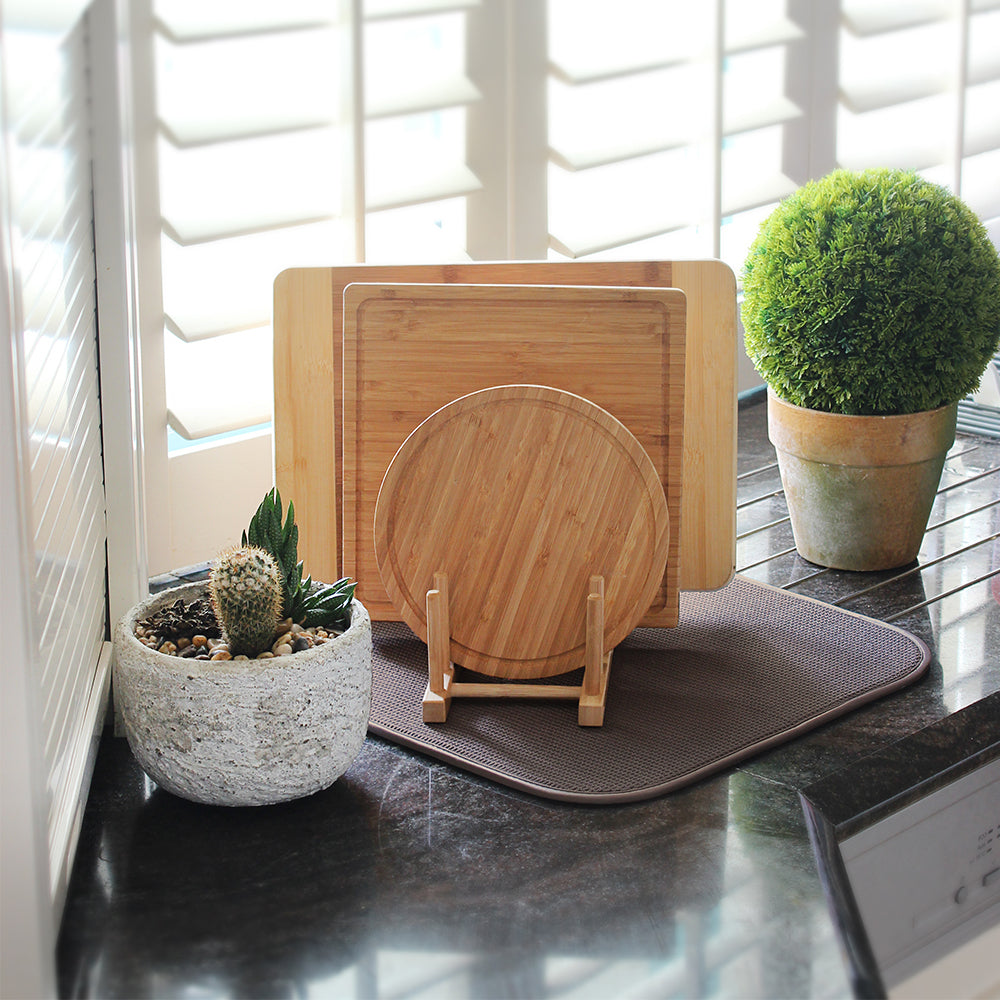 White Magic Eco Cloth Dish/Pot/Glassware Sink Drying Mat/Towel 45x40cm Charcoal — image 2