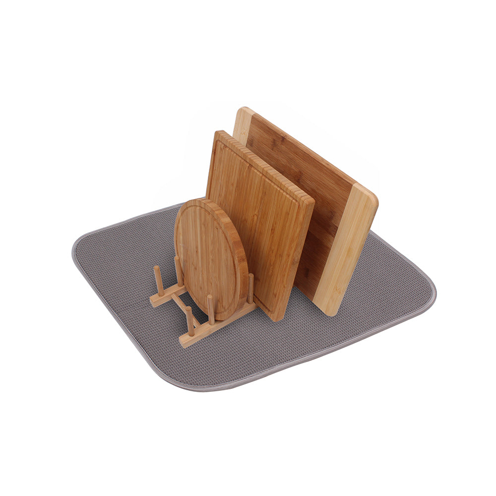 White Magic Eco Cloth Dish/Pot/Glassware Sink Drying Mat/Towel 45x40cm Charcoal — image 5