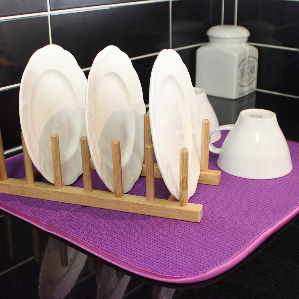 White Magic Eco Cloth Dish/Pot/Glassware Sink Drying Mat/Towel 45 x 40cm Grape — image 2