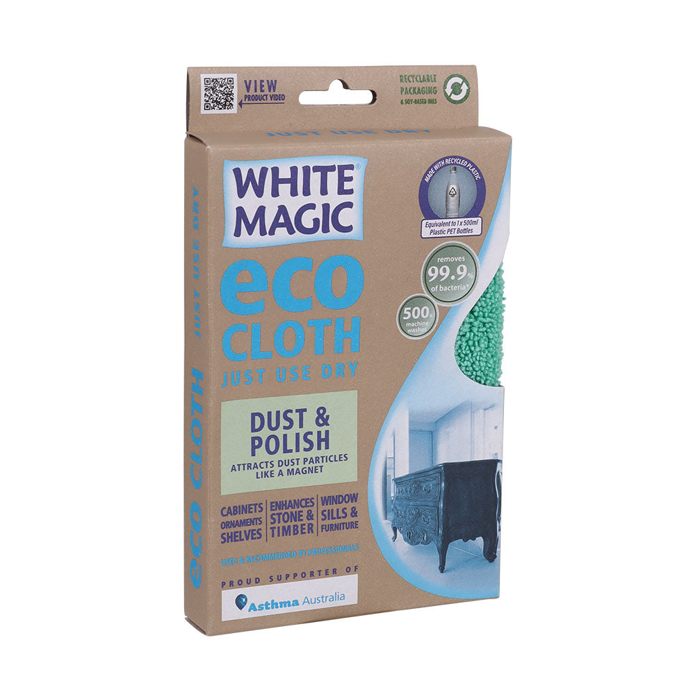 White Magic Microfibre Dust/Polish Surface/Cabinet Eco Cloth Towel Wipe/Scrub — image 2