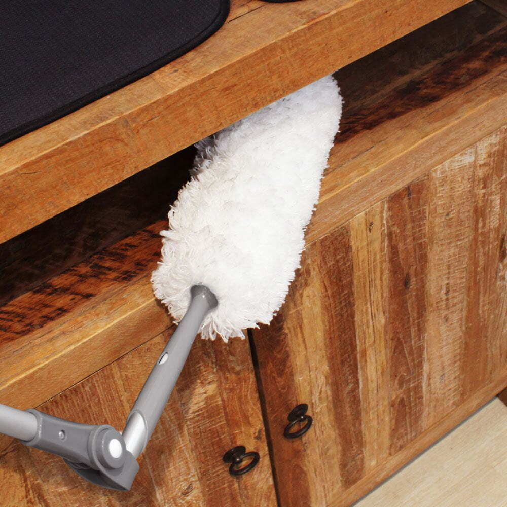 White Magic 170cm Adjustable Handy Duster Home Sweeping Cleaner White — image 6