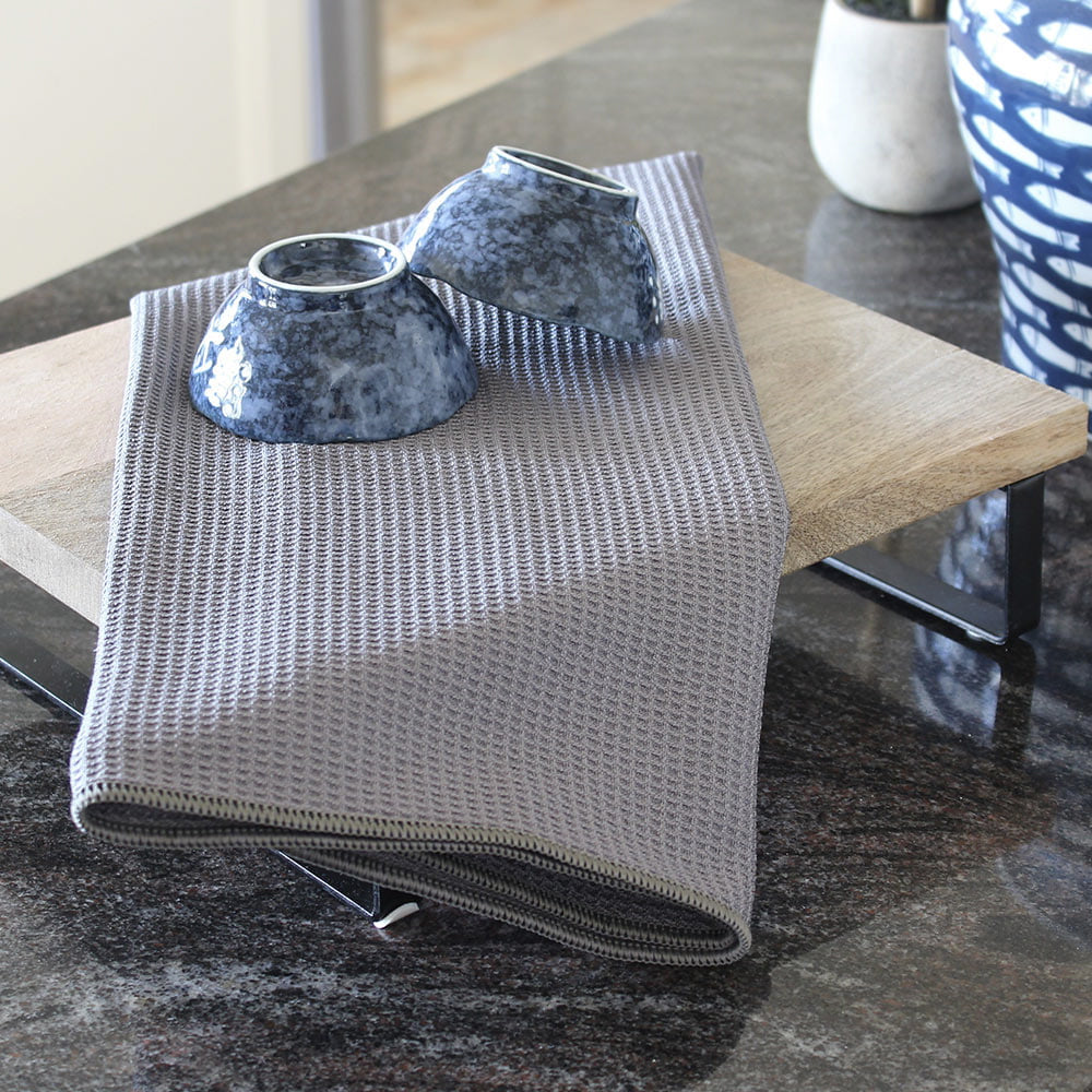 White Magic Reusable 70x50cm Tea Towel Soft Absorbent Drying Cloth Neutral (3 Pieces) — image 2