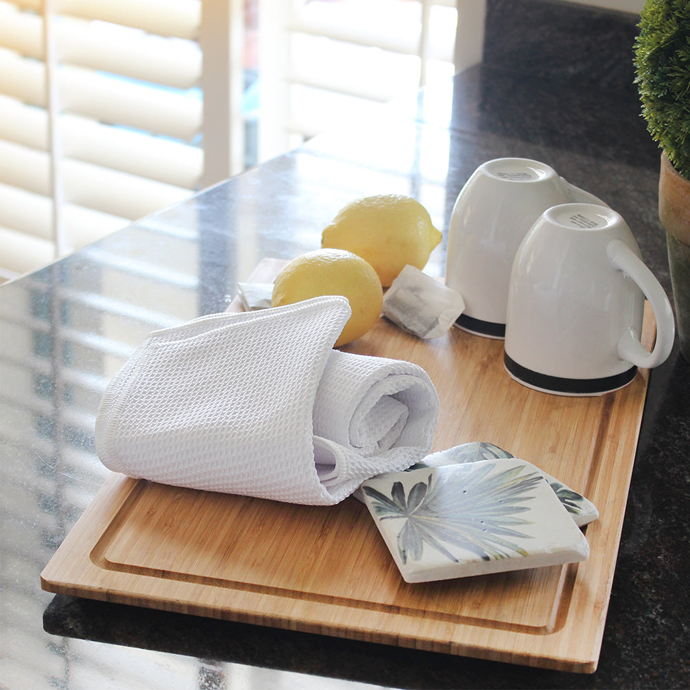White Magic Reusable 70x50cm Tea Towel Absorbent Cleaning/Drying Cloth Snow — image 4