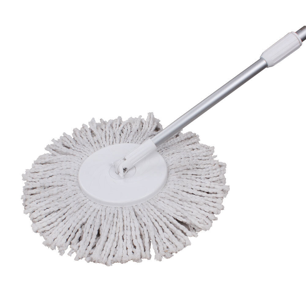 White Magic Hand Press Turbo Microfibre Spin Mop w/ Bucket Floor Surface Cleaner — image 5