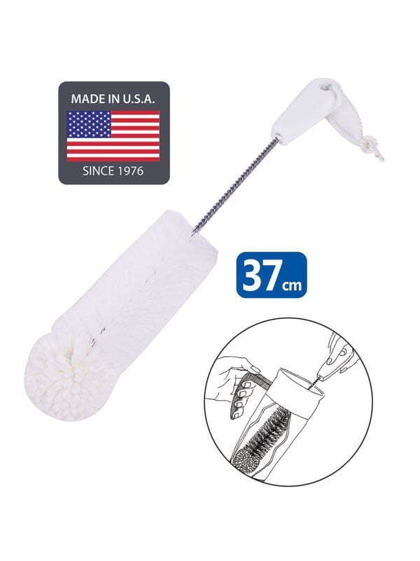 White Magic 37cm Foam Tipped Washing Brush Cleaner For Travel Drinking Mug White — image 2