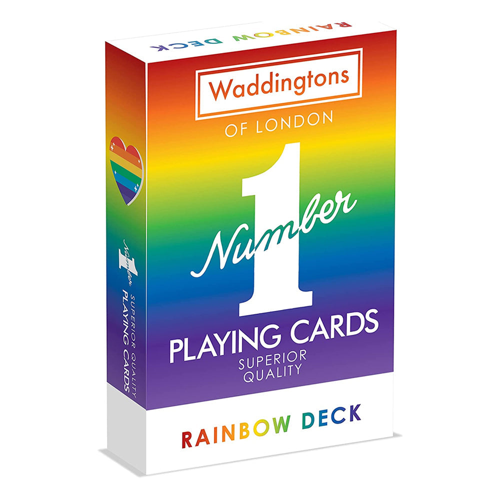 Waddingtons Rainbow Colour Edition Traditional/Classic Playing Cards Deck 5+