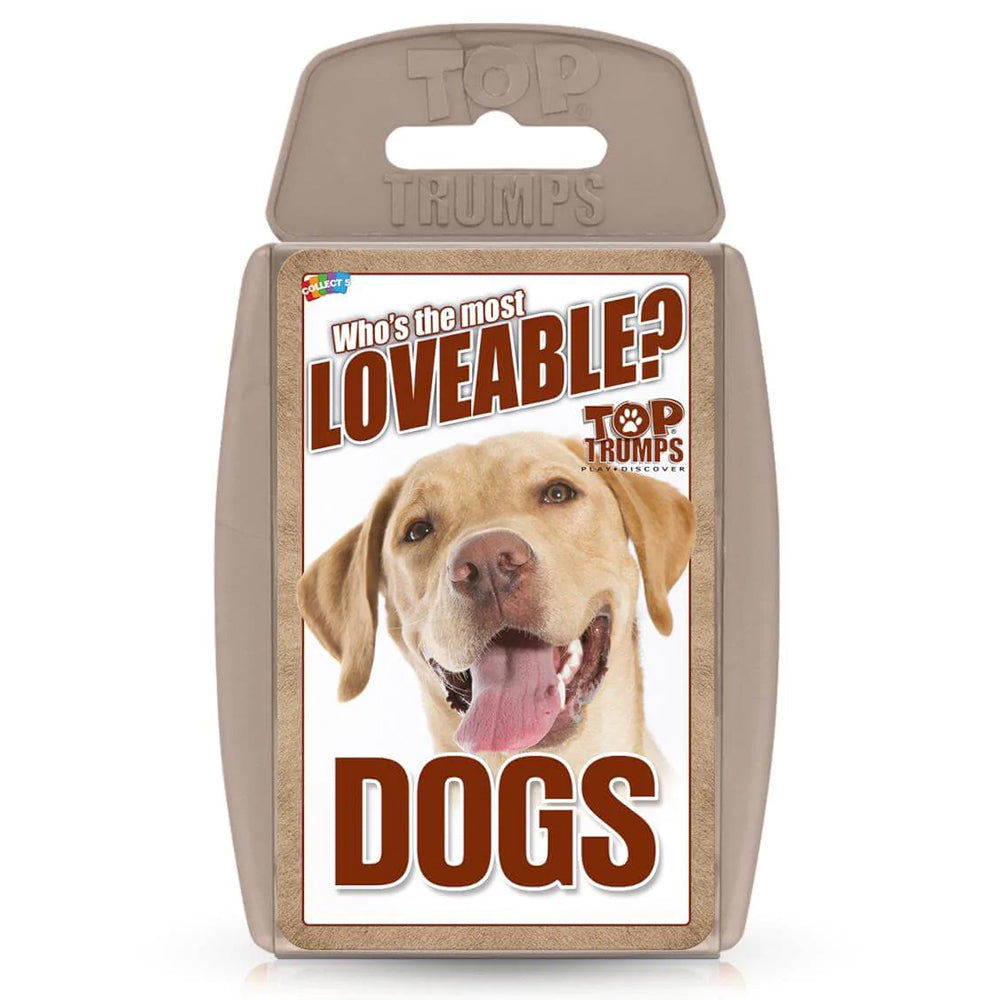 Top Trumps Dogs Who's The Most Lovable? Cards Deck Educational Game Kids 6y+