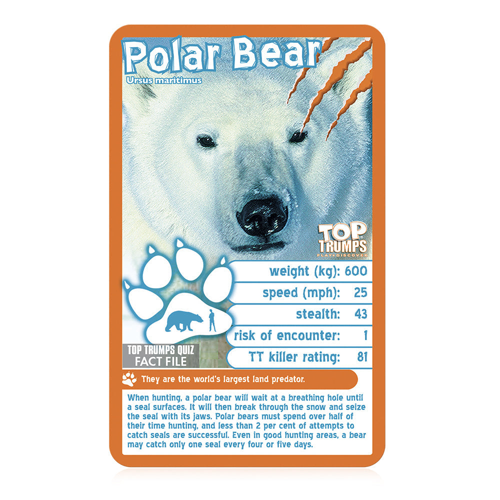 Top Trumps Deadliest Predators 14cm Card Game Kids Toy — image 3