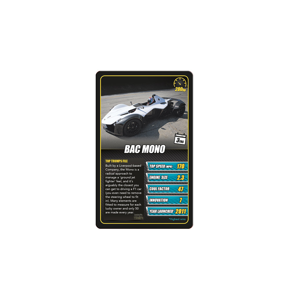 Top Trumps Sports Cars Interactive Adult Playing Card Deck Game/Collection 5+ — image 5