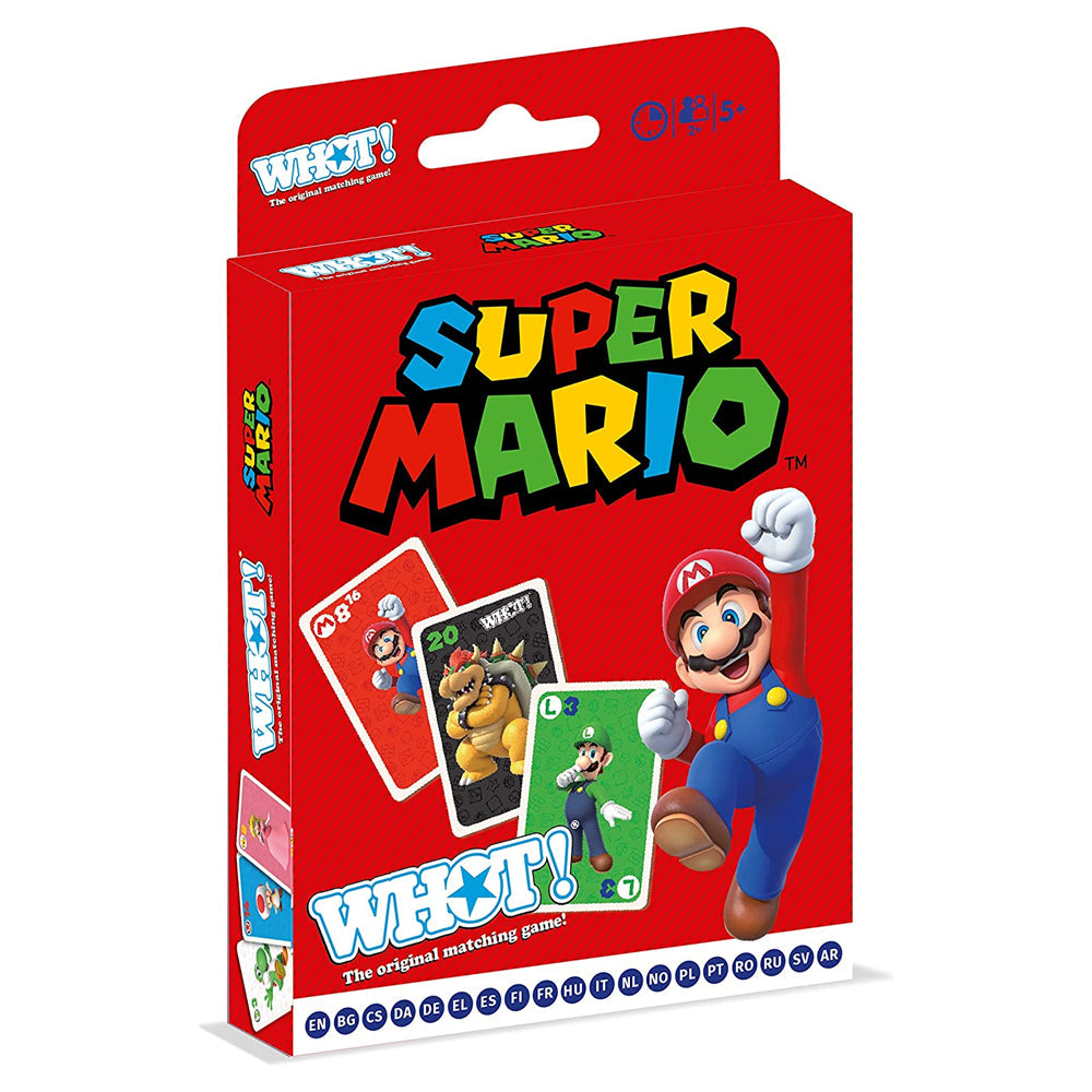 Whot! Super Mario Edition Themed Tabletop Kids Card Guessing/Memory Game 5y+