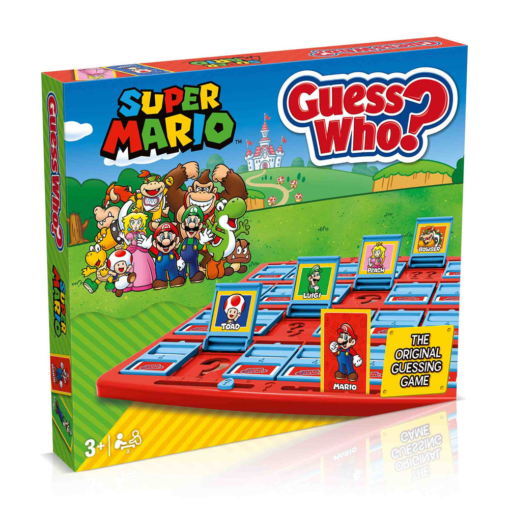 Hasbro Guess Who Super Mario Edition Themed Portable Family Guessing/Memory Game 3y+
