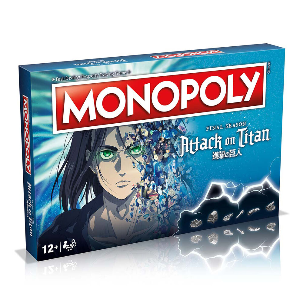 Monopoly 12+ Attack on Titan Edition Strategic Family Board Game