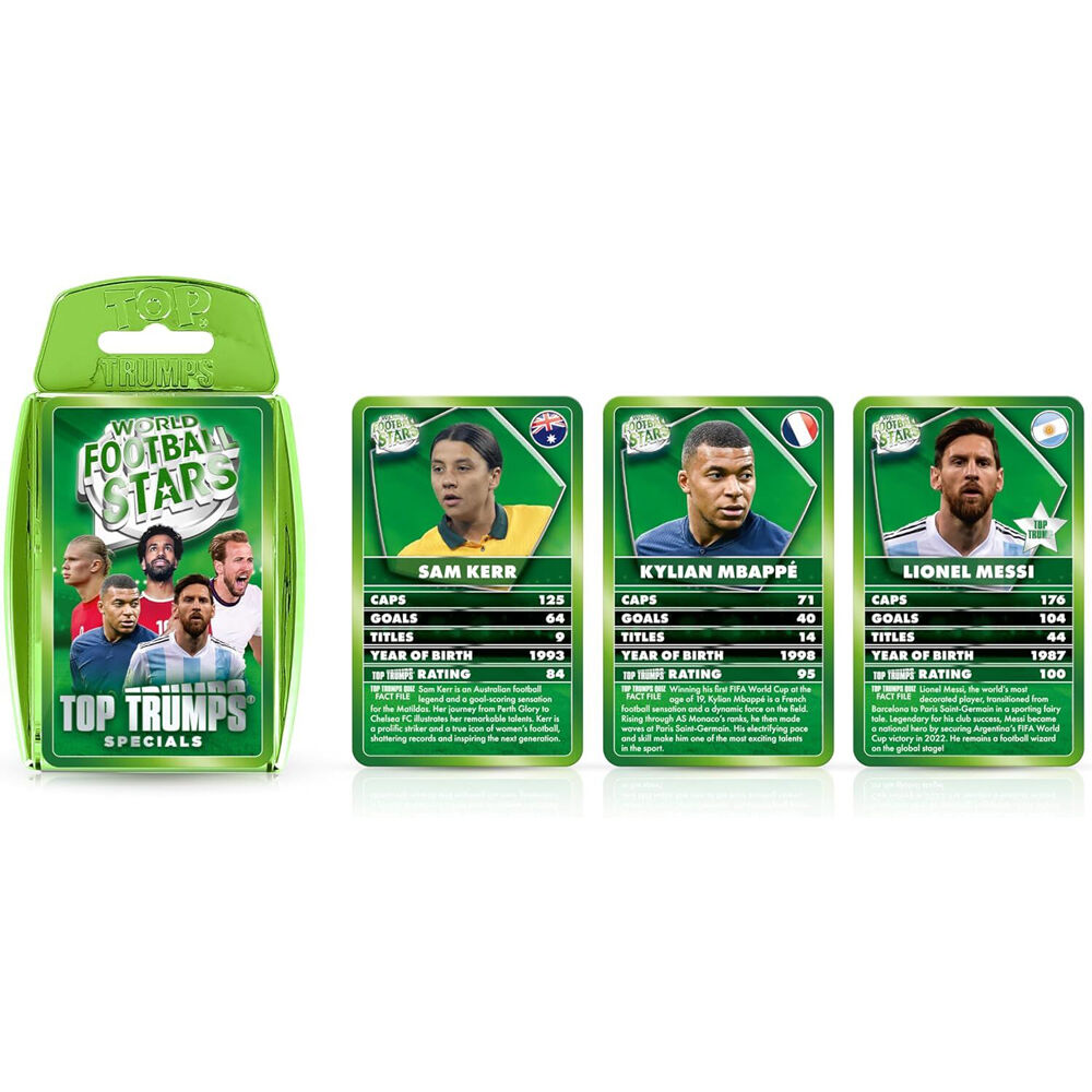 Top Trumps Specials World Football Stars Kids Interactive Card Game Green 5+ — image 2
