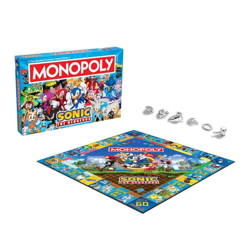 Monopoly Sonic the Hedgehog Family Party Tabletop Interactive Board Game 8+ — image 2