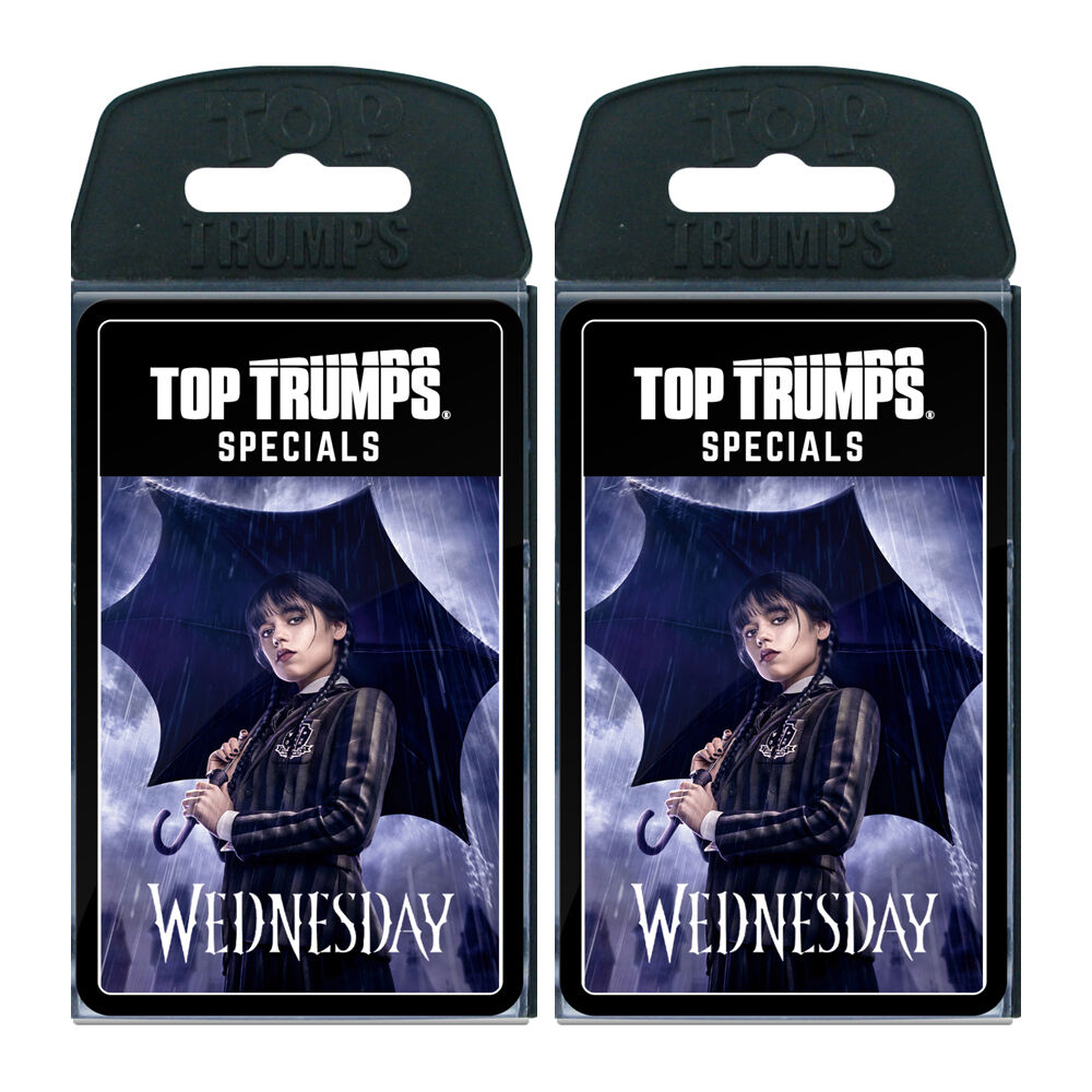 Top Trumps Wednesday Edition Family and Kids Trivia Card Game 5+ (2 Pack)