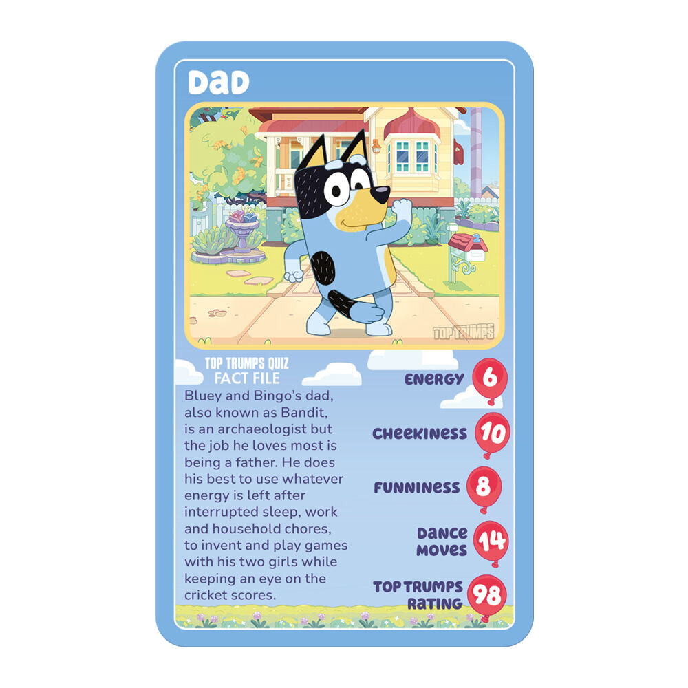 Top Trumps 5+ Bluey Edition Family and Kids Trivia Card Game — image 3
