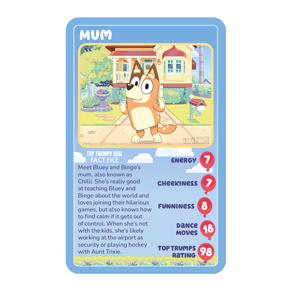 Top Trumps 5+ Bluey Edition Family and Kids Trivia Card Game — image 4