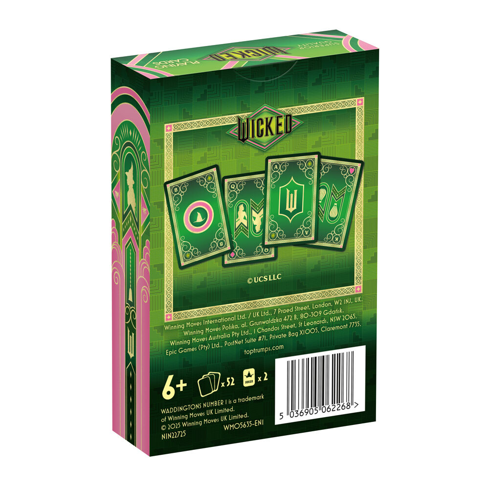 Wicked 5+ Movie Edition Novelty Family and Children Playing Cards