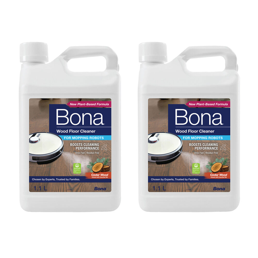 Bona Wood Floor Cleaner Concentrate For Mopping Robots 1.1L Hardwood Floors (2 Pack)